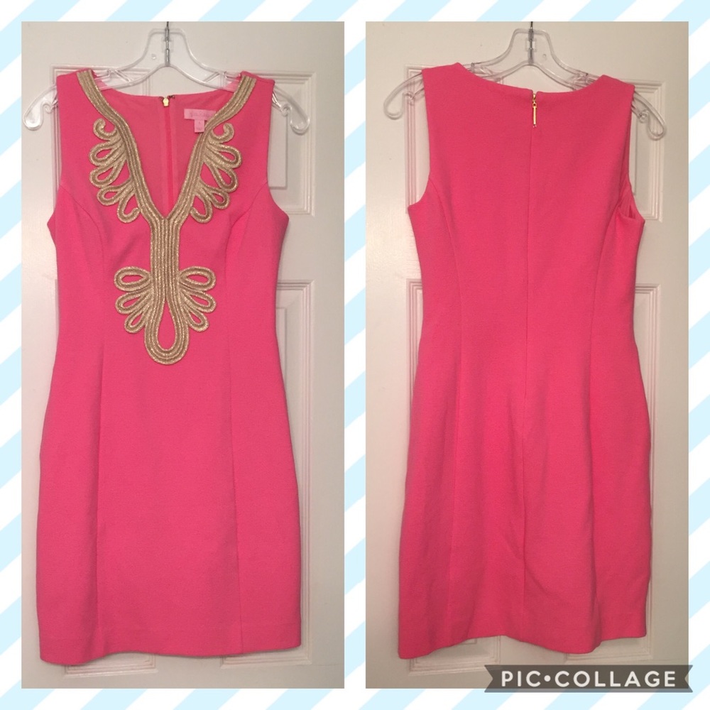Lilly Pulitzer Vibrant Pink Shift Dress 🌸